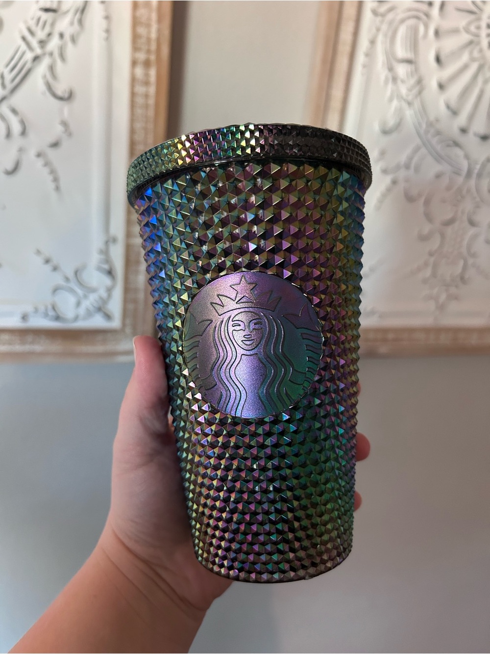Starbucks Iridescent Studded Tumbler - Purple Green Blue